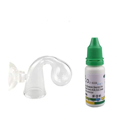 Image of Calayu CO2 Drop Checker Test Long Term Monitor with Suction Cup 15ml Fluid Aquarium Equipment