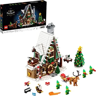 Image of LEGO Elf Club House (10275) Building Kit; an Engaging Project and A Great Holiday Present Idea for Adults, New 2021 (1,197 Pieces)