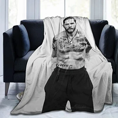 Image of Tom Actor Hardy Flannel Blanket Bedding Fleece Soft Thow Blankets Air Conditioning For Sofa Couch Living Room 125CM X 100CM