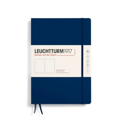 Image of LEUCHTTURM1917 366177 Notebook Composition (B5), Hardcover, 219 Numbered Pages, Navy, Plain
