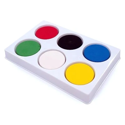 Image of Major Brushes 6 Well Block Palette with Paint