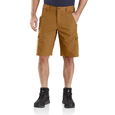 Image of Carhartt Men&#039;s Rugged Flex™ Relaxed Fit Ripstop Cargo Work Short, Carhartt® Brown, W38