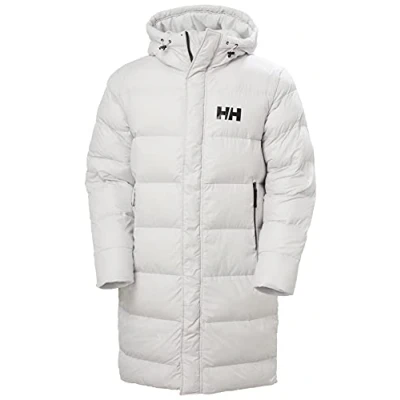 Image of Helly Hansen Men&#039;s Active Long Winter Parka, Nimbus Cloud, S UK