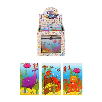 Image of Henbrandt 12x Mini Sealife Notebooks Kids Children’s Stationery for Girls and Boys Home School Classroom Prize Loot Bag Filler Party Favour