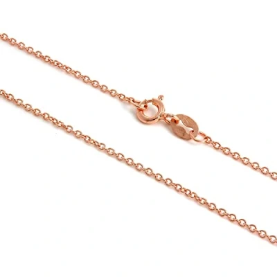 Image of Rose Gold Dipped Sterling Silver Trace Chain 20 Inches