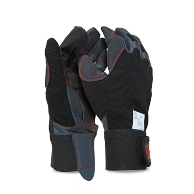 Image of OREGON 295395 XL 4 Way Stretch Leather Chainsaw Protective Glove