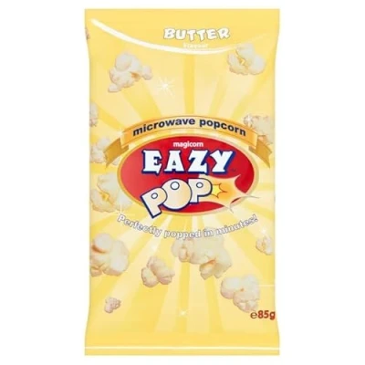 Image of EAZYPOP Microwave Popcorn 85g (Butter Flavour, Pack of 5)