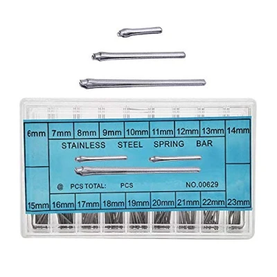 Image of Watch Link Pins 270PCS 6 23mm Stainless Steel Cotter Pin Strap Split Spring Bars for Band
