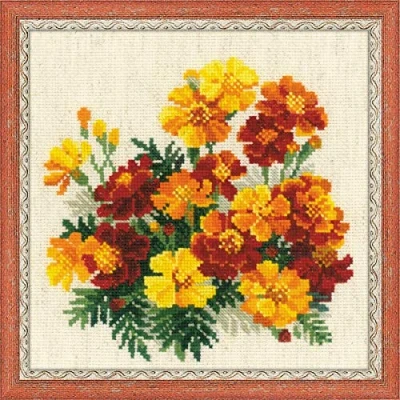Image of RIOLIS Cross Stitch Kit 1556 Marigolds