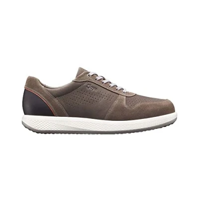 Image of Sven Full Grain Velour Leather Men&#039;s Wide Trainers
