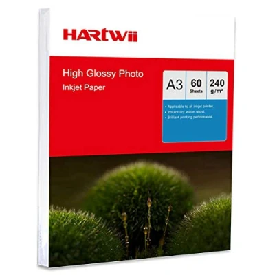 Image of Hartwii A3 240Gsm High Glossy Photo Paper for Inkjet Printing 60 Sheets