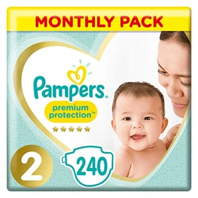 Image of Pampers New Baby Nappies Size 0 (Micro), 1 2.5kg, Pack of 6 (6 x 24 Nappies)
