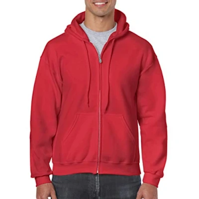Image of Gildan 18600 men&#039;s Sweatshirt in Red
