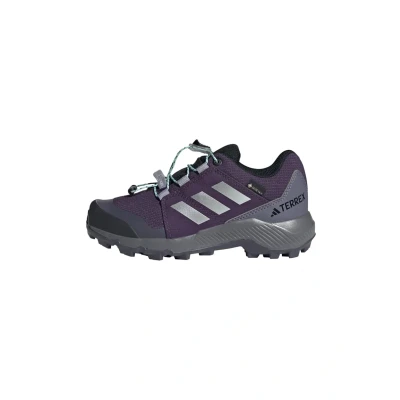Image of adidas Terrex Gore TEX Hiking Shoes Kids, Aurora Plum/Silver Metallic/Semi Flash Aqua, 11 UK Child