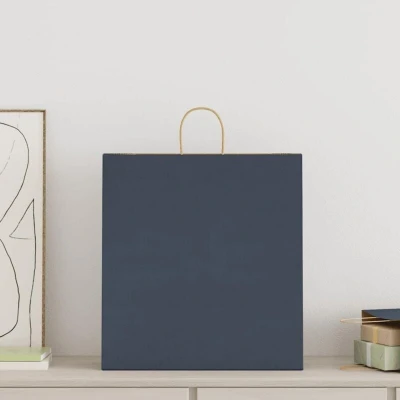 Image of vidaXL Paper Bags 250 pcs with Handles Blue 45x17x48 cm