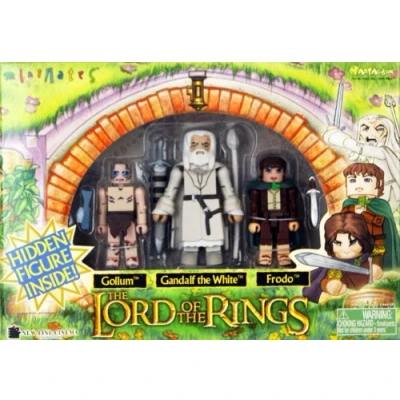 Image of Lord of the Rings Mini mates 4 pack (Gollum, Gandalf, Frodo &amp; Uruk Hai)