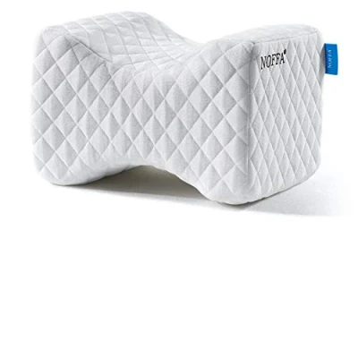 Image of NOFFA Knee Pillow, Memory Foam Contour Leg Pillow Between Knees for Sleeping, Cushion Support Hip, Leg, Side Sleeper