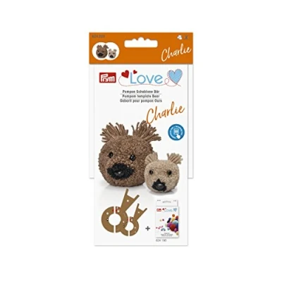 Image of Prym Pompom Template, White, 5 x 3 cm