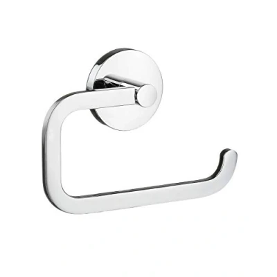 Image of Smedbo &quot;Loft&quot; Toilet Roll Holder without Lid, Polished Chrome, 15 x 5 8.2 cm, Silver