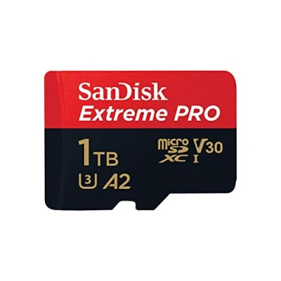 Image of SanDisk Extreme Pro 1 TB microSDXC Memory Card + SD Adapter with A2 App Performance Rescue Deluxe 170 MB/s Class 10, UHS I, U3, V30
