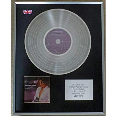 Image of Century Music Awards CELINE DION Limited Edition CD Platinum LP Disc MY LOVE