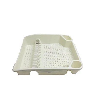 Image of New Whitefurze Kitchen Sink Plastic Dish &amp; Cutlery Drainer Plates (Creem)