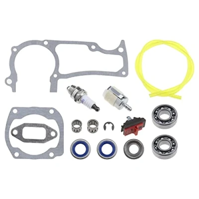 Image of eMagTech Set of 15 Crankshaft Bearings Seals Gaskets Kit 503 64 72 01/738 22 02 25/503 96 01/503 77 59 01 Compatible with Husqvarna 362 365 371 372 372XP Chainsaws