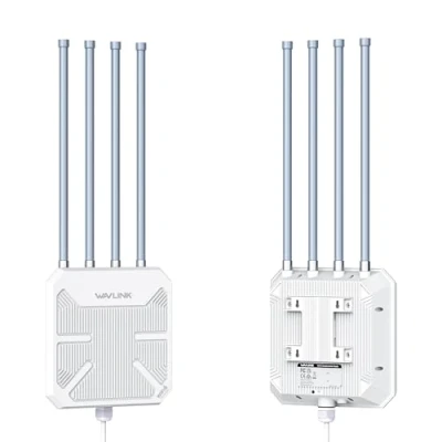 Image of WAVLINK WiFi6 Outdoor Access Point 2.4G+5G AX3000, Dual Band Long Range WiFi Mesh Extender with PoE/4x8dBi High gain Antennas/IP67 Weatherproof Enclosure/Signal Booster Amplifier