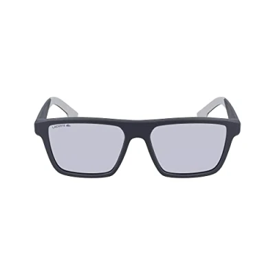 Image of Lacoste Men&#039;s Sunglasses L998S Matte Grey with Solid Silver Lens