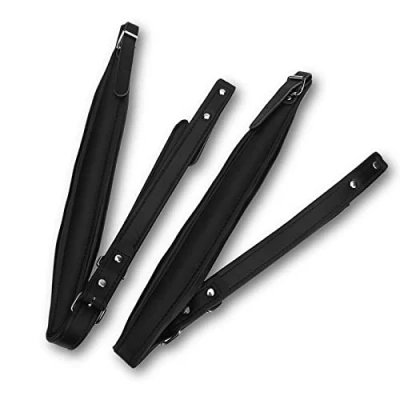 Image of Dilwe Accordion Straps, Shoulder Straps PU Wear resistant Adjustable Thickened for 16 120 Bass Accordions (Black) Musical Instrument Accessories Bags And