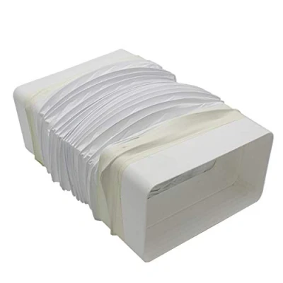 Image of Kair Rectangular Flexible Bend 180mm x 90mm 500mm Length PVC Hose