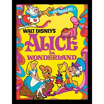 Image of Alice In Wonderland (1974 30x40 cm Framed Print