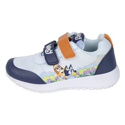 Image of Bluey Sneakers, Blue and Orange, 8.5 UK Child