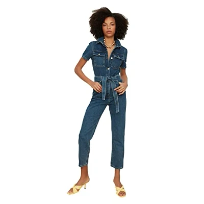 Image of Trendyol Women Plain Woven Jumpsuit
