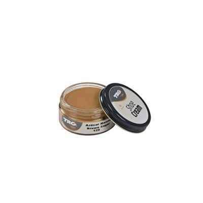 Image of TRG Leather Cream Shoes For Bags, Nourishment and Care, Many Colors, 1.7 fl.Oz (120 Brown Sugar)