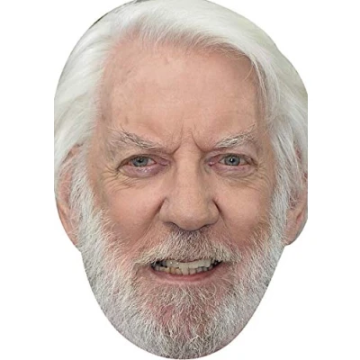 Image of FoxyPrinting Donald Sutherland Movies Stars 2018 Celebrity Cardboard Party Face Mask Fancy Dress