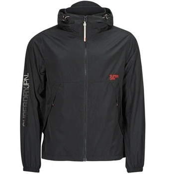 Image of Superdry HOODED WINDBREAKER JKT men&#039;s Jacket in Black