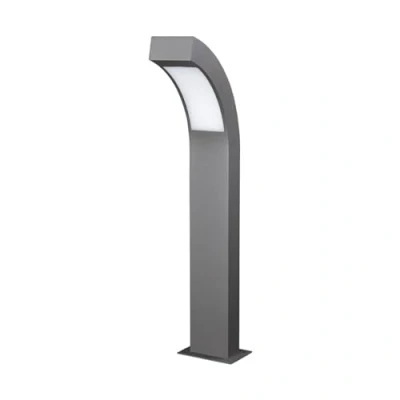 Image of LED Outdoor Lights &#039;Lennik&#039; (Modern) in Black Made of Aluminium (1 Light Source,) from Lucande Garden Light, Path Bollard lamp, Pillar