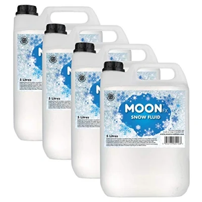 Image of MoonFX M04175 Professional snow Fluid 20L (4 x 5 Litres) Pro that produces fluffy white foam based flakes