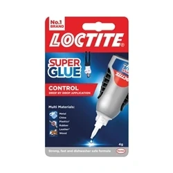 Image of Loctite Super Glue Power Gel, Flexible Superglue with Non Drip Formula for Vertical Applications, Clear Precise Nozzle, 1x4g