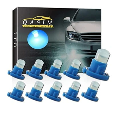 Image of Qasim 10x T4.2 Blue Bulbs COB LED for Auto Dashboard Instrument Speedometer Gauge Panel Light DC12V