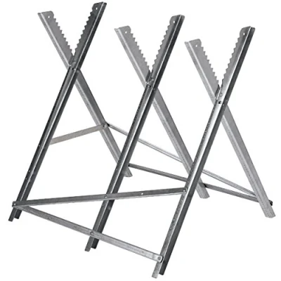 Image of Einhell 4500067 Folding Saw Horse Trestle Table, Silver