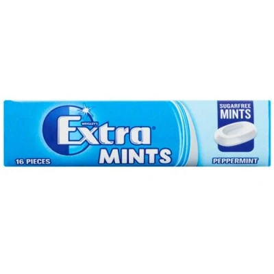 Image of Wrigley&#039;s Extra Mints Peppermint Sugar Free 16 24 Pack