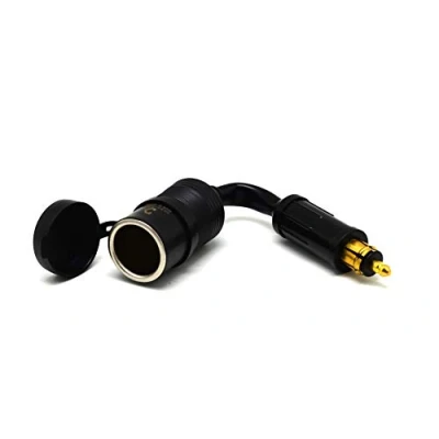 Image of Cliff Top Hella (DIN) to Standard Cigarette Lighter Adapter (4.5 cm Hard Wire Cable Extension)