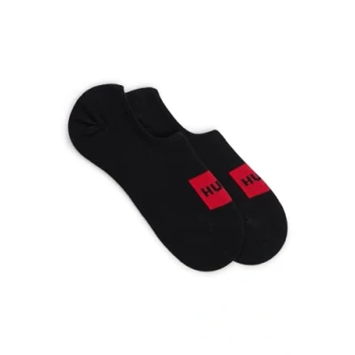 Image of HUGO Men&#039;s 2P Low Cut Label CC Ankle Socks, Black1, 35 38 (Pack of 2)