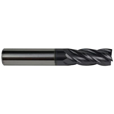 Image of Presto 408489.0 Solid Carbide Factory Standard Plain Shank 4 Flute End Mill, 9.00mm Diameter, 75mm Length, 25mm Length