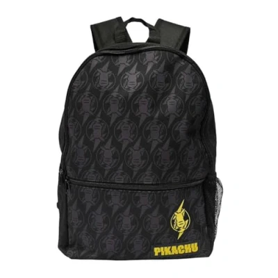 Image of William Lamb Pokemon Pikachu 25 Character Black Sport Backpack School Gym Bag Size 45cm (H) x 31cm (W) 11cm (D)
