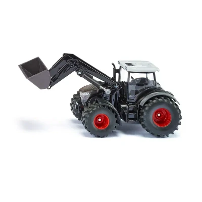 Image of siku 1990, Fendt 942 Vario with Front Loader, Toy Tractor, 1:50, Metal/Plastic, Black, Moving Bucket and Rear Coupling