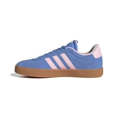 Image of adidas Women&#039;s VL Court 3.0 Shoes, Blue Fusion/Clear Pink/Silver met, 5 UK