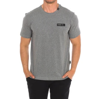 Image of Plein Sport TIPS414 Mens short sleeve t shirt Grey material_cotton Size 2XL